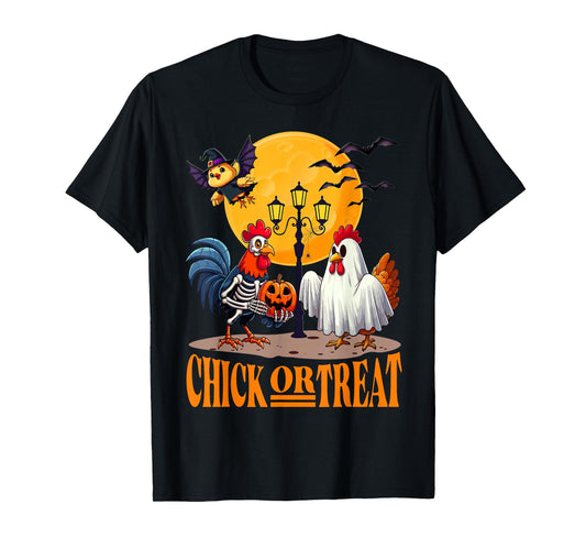Skeleton Chicken Halloween Funny Spooky chicken Lovers T-Shirt