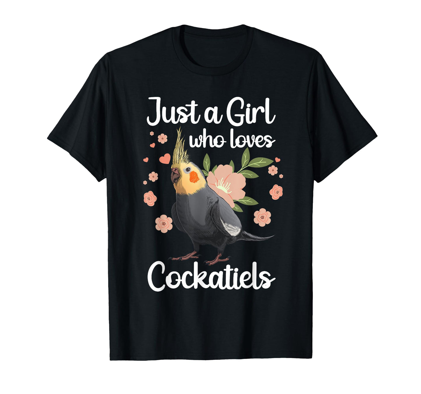 Cool Cockatiel For Women Girls Parrot Bird Lover Parakeet T-Shirt