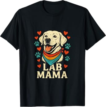 Labrador Mama Paw Animal Rescue Labrador Dog T-Shirt