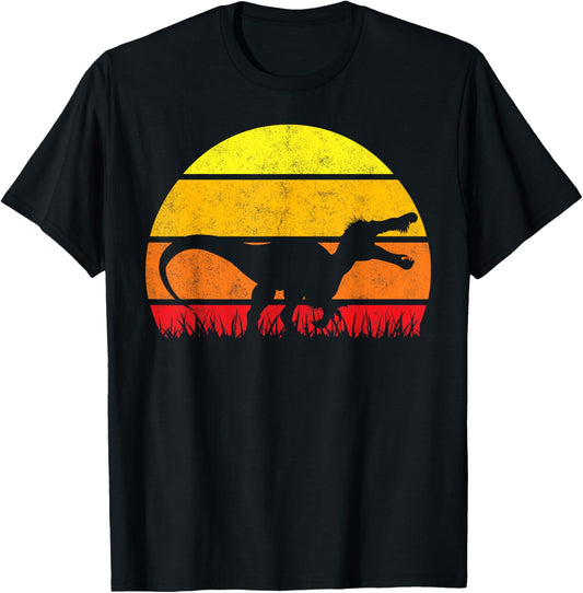 Baryonyx Sunset Retro Vintage Dinosaur Lover T-Shirt
