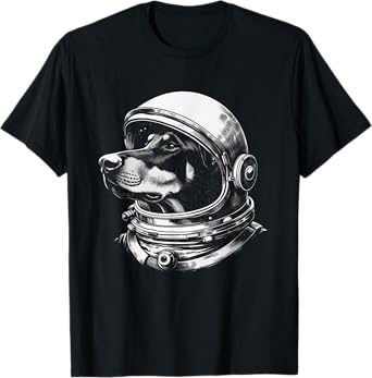 Classic The Doberman Pinscher Space Aliens Funny Dog Pet T-Shirt