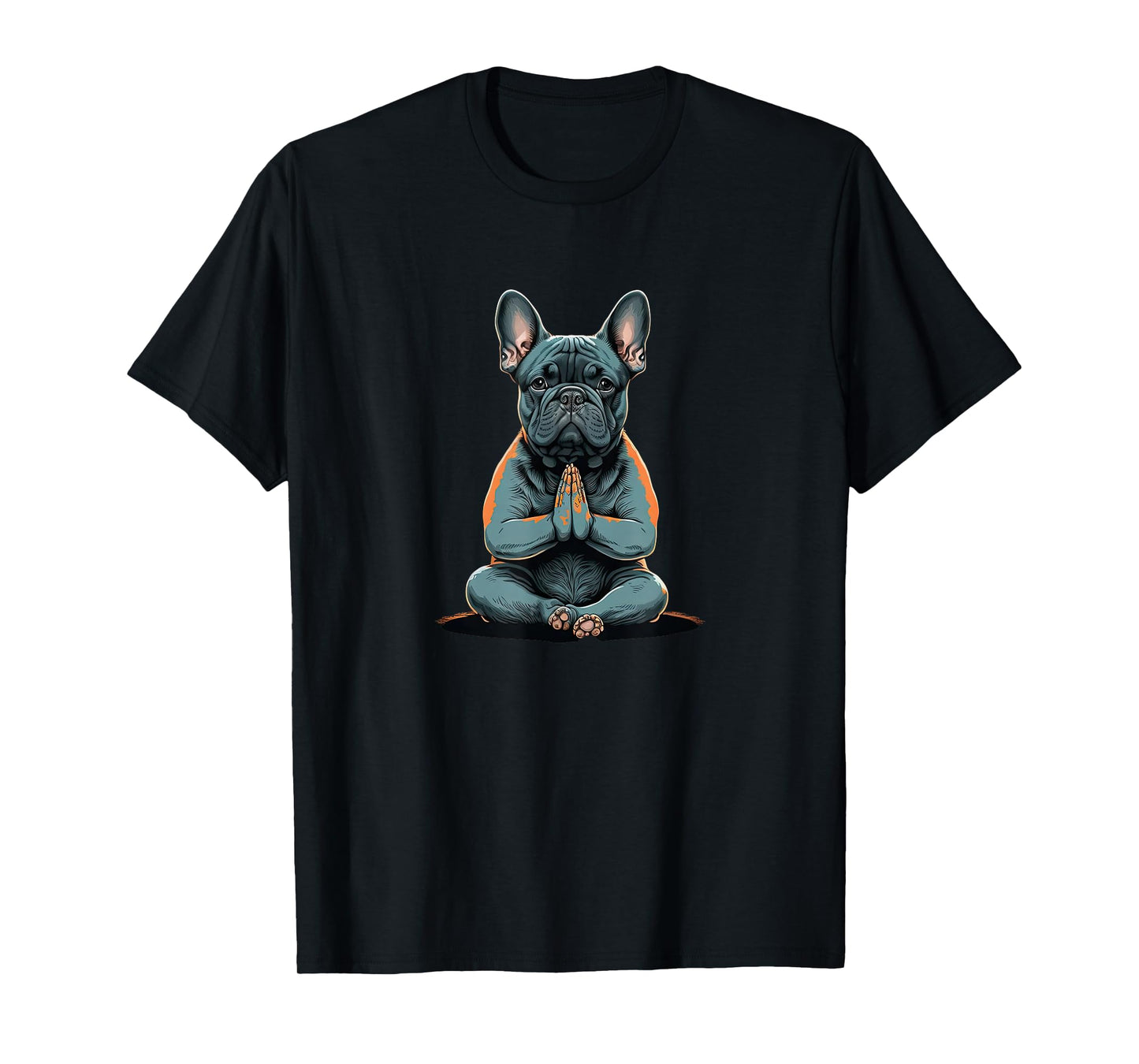 Funny French Bulldog Frenchie Yoga T-Shirt for Men Women Girls Kids