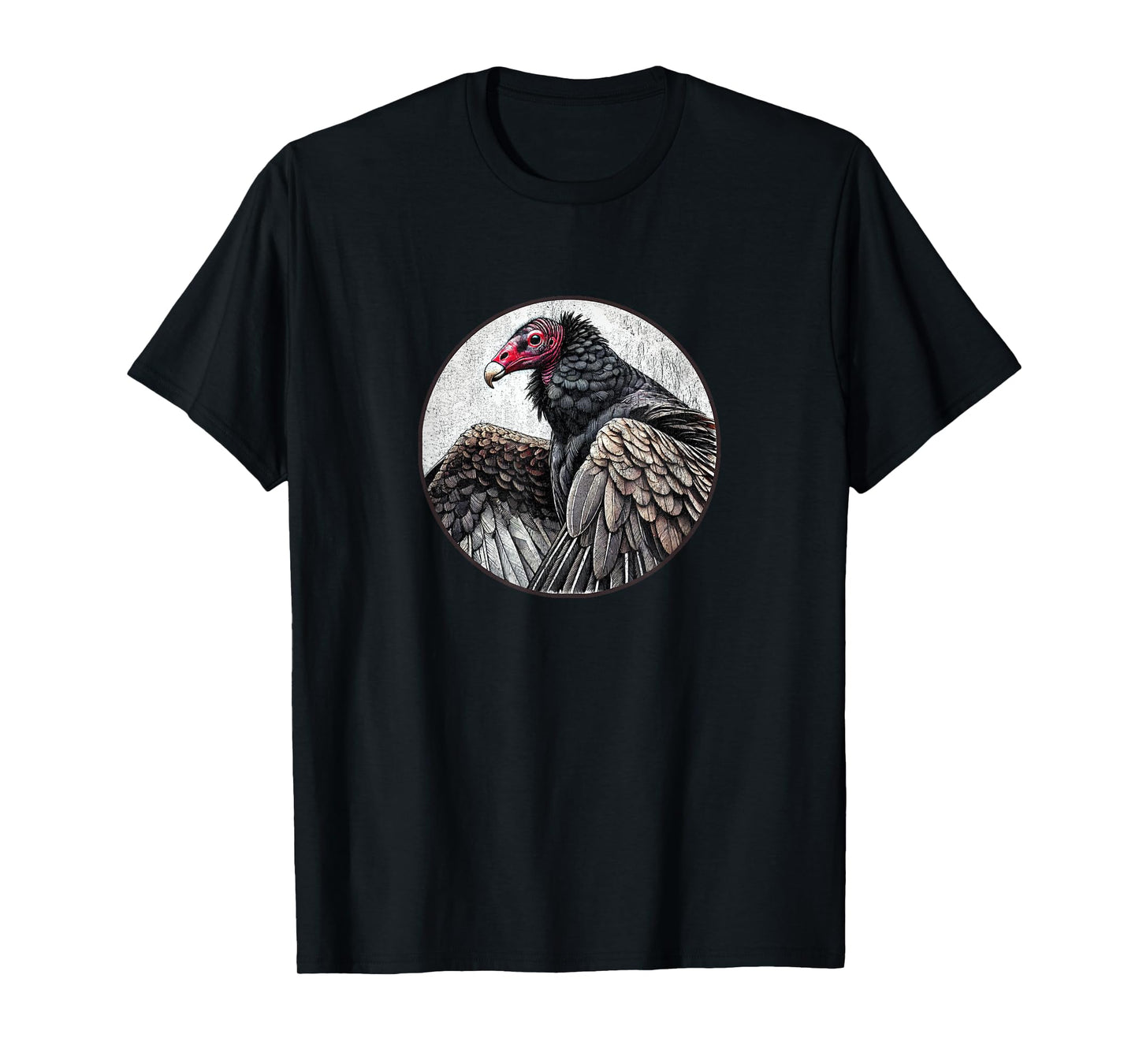 Retro Turkey Vulture Distressed Design by Bird Fan T-Shirt