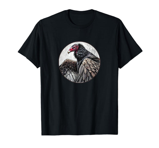 Retro Turkey Vulture Distressed Design by Bird Fan T-Shirt