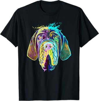 Colourful Splash Dog Neapolitan Mastiff T-Shirt