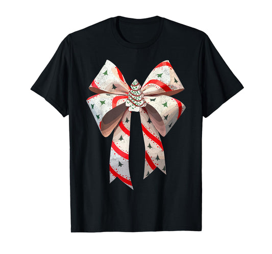 Christmas Party Family Matching Tee New Year Xmas Funny Christmas Bow Xmas Present Costume T-Shirt