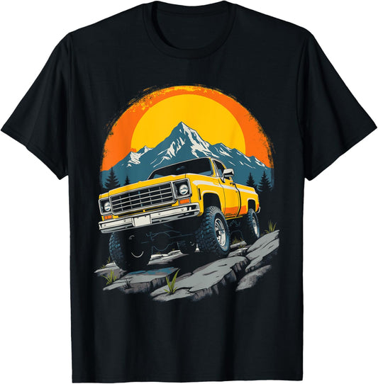 Squarebody Truck Retro Round Eyes C10/K10 Square body Truck T-Shirt