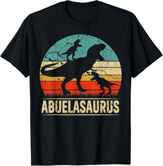 Abuela Dinosaur T Rex Abuelasaurus 2 kids Family Matching T-Shirt