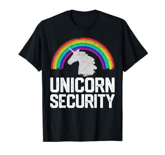 UNICORN SECURITY Funny Rainbow Cute Halloween Costume Gift T-Shirt