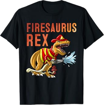 Funny Firefighter Art For Kids Toddlers Fireman Firefighter T-Shirt