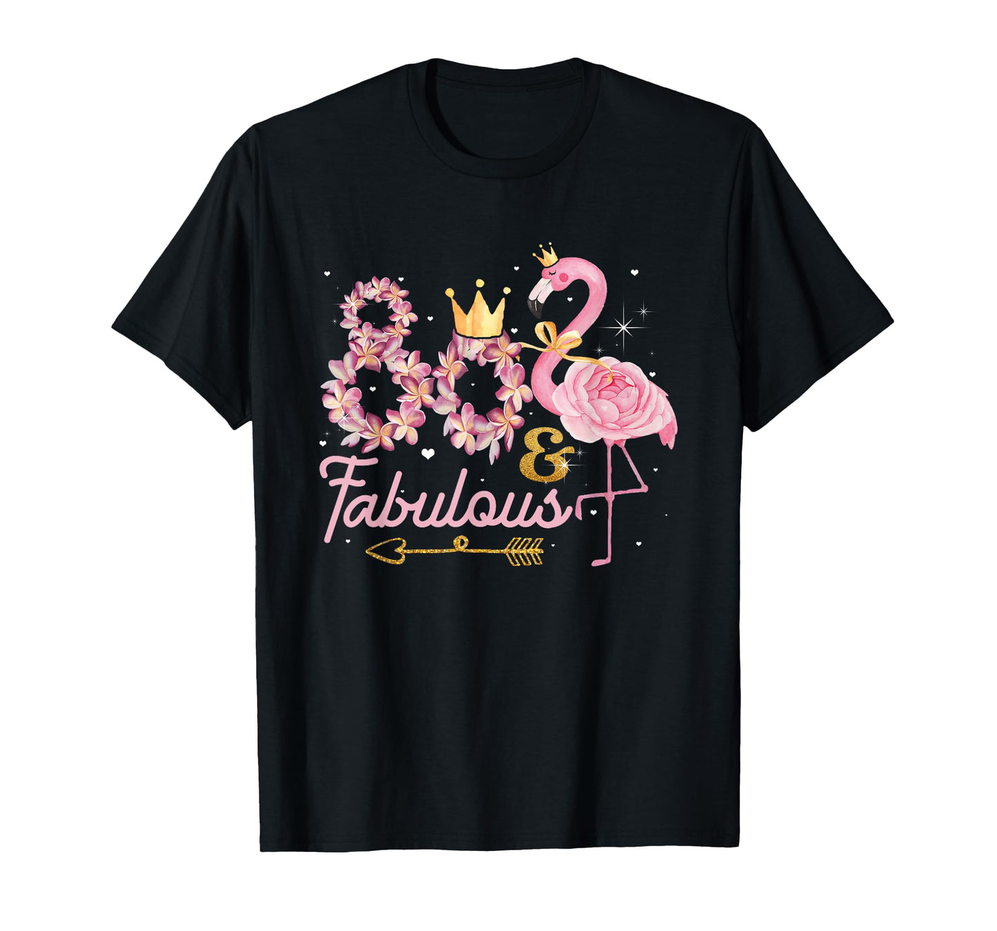80 And Fabulous Flamingo 80th Birthday 1942 T-Shirt