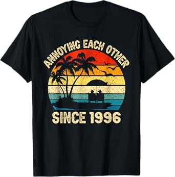 Annoying Each Other Since 1996 Wedding Anniversary Couples T-Shirt