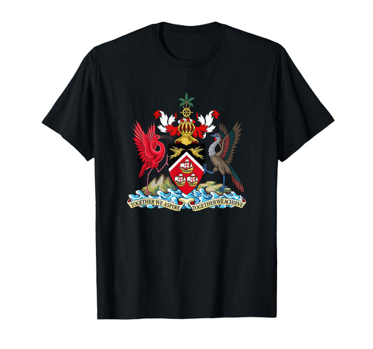 Trinidad & Tobago Coat Of Arms Emblem Symbol Birds T-Shirt T-Shirt