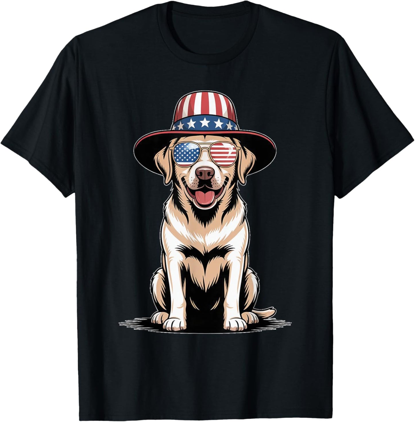 Patriotic Labrador Retriever Dog shirts US Flag 4Th Of July T-Shirt
