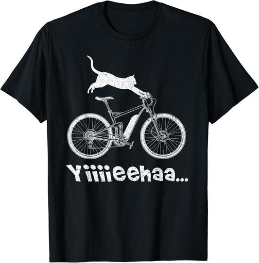 Funny Cat on an eBike T-Shirt