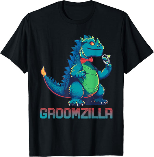 Funny Weding Groomzilla Design for Party T-Shirt