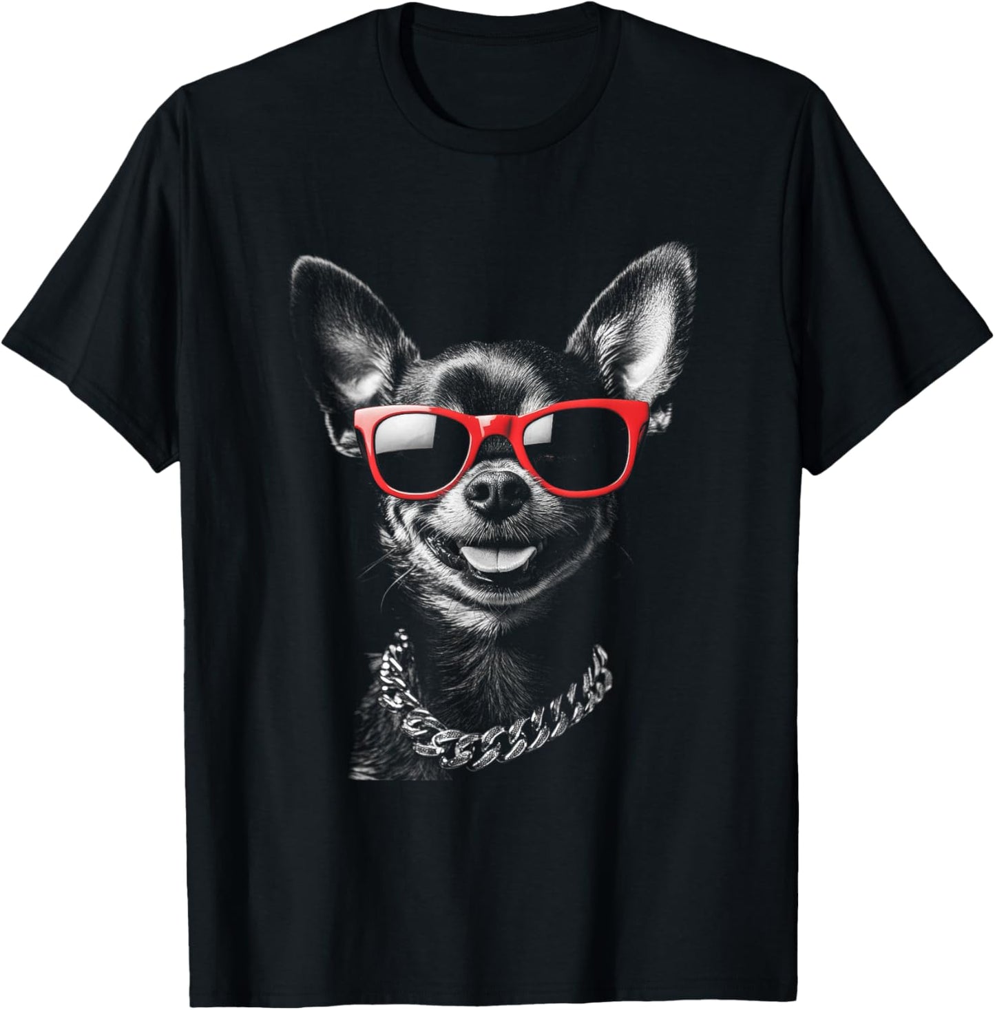 Cool Chihuahua with Sunglasses Funny Dog Attitude T-Shirt
