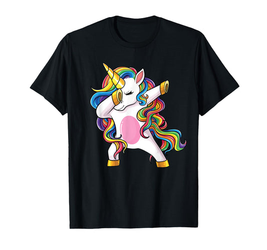 Dabbing Unicorn Shirt Dab Unicorns Girls Kids Women T-Shirt