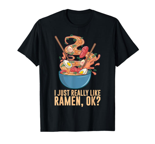 Funny Ramen Noodles Art For Men Women Noodle Ramen Lovers T-Shirt