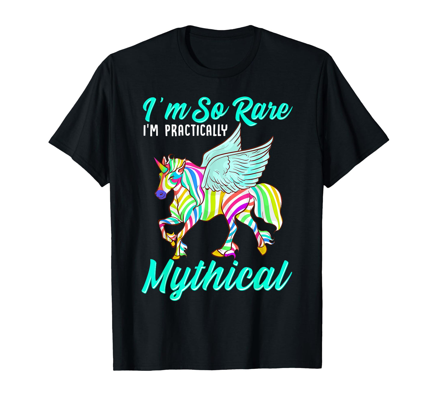 Rare Disease Zebra Unicorn Zebra Ribbon T-Shirt