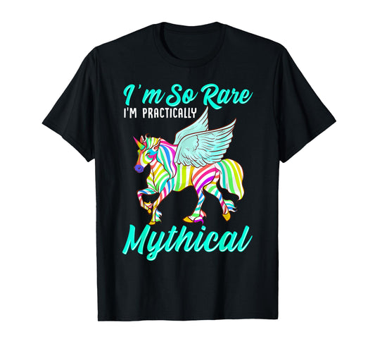 Rare Disease Zebra Unicorn Zebra Ribbon T-Shirt