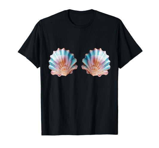 Mermaid, sea, shell, bra, costume, Carnival, party, outfit T-Shirt