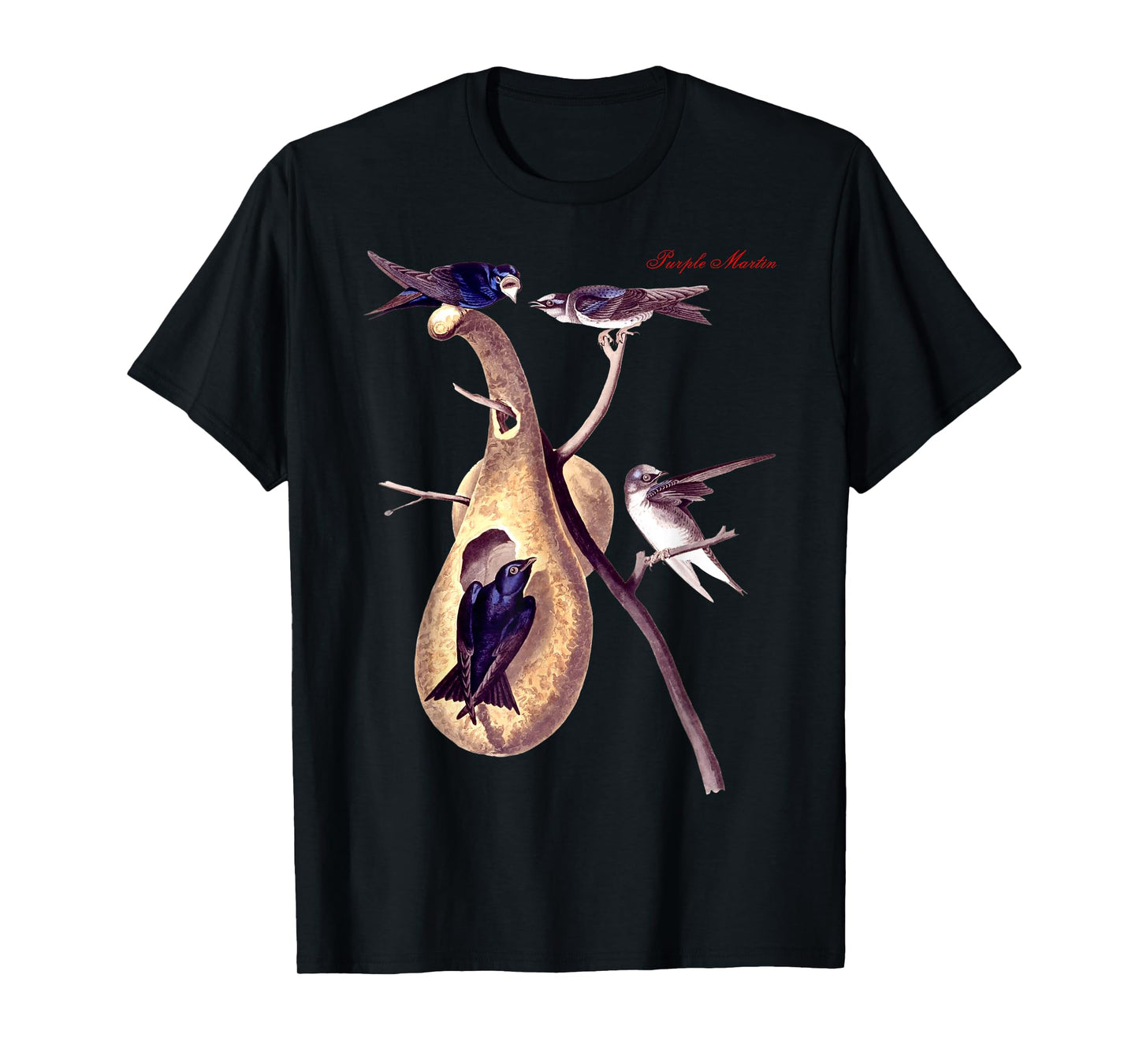 Audubon Purple Martin North American Birds Education Nature T-Shirt
