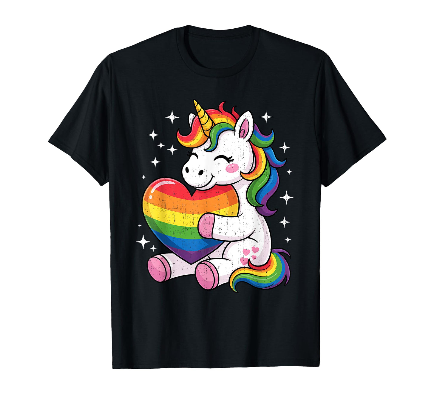 LGBTQ Rainbow Unicorn Sweet Pride Design For Kids T-Shirt