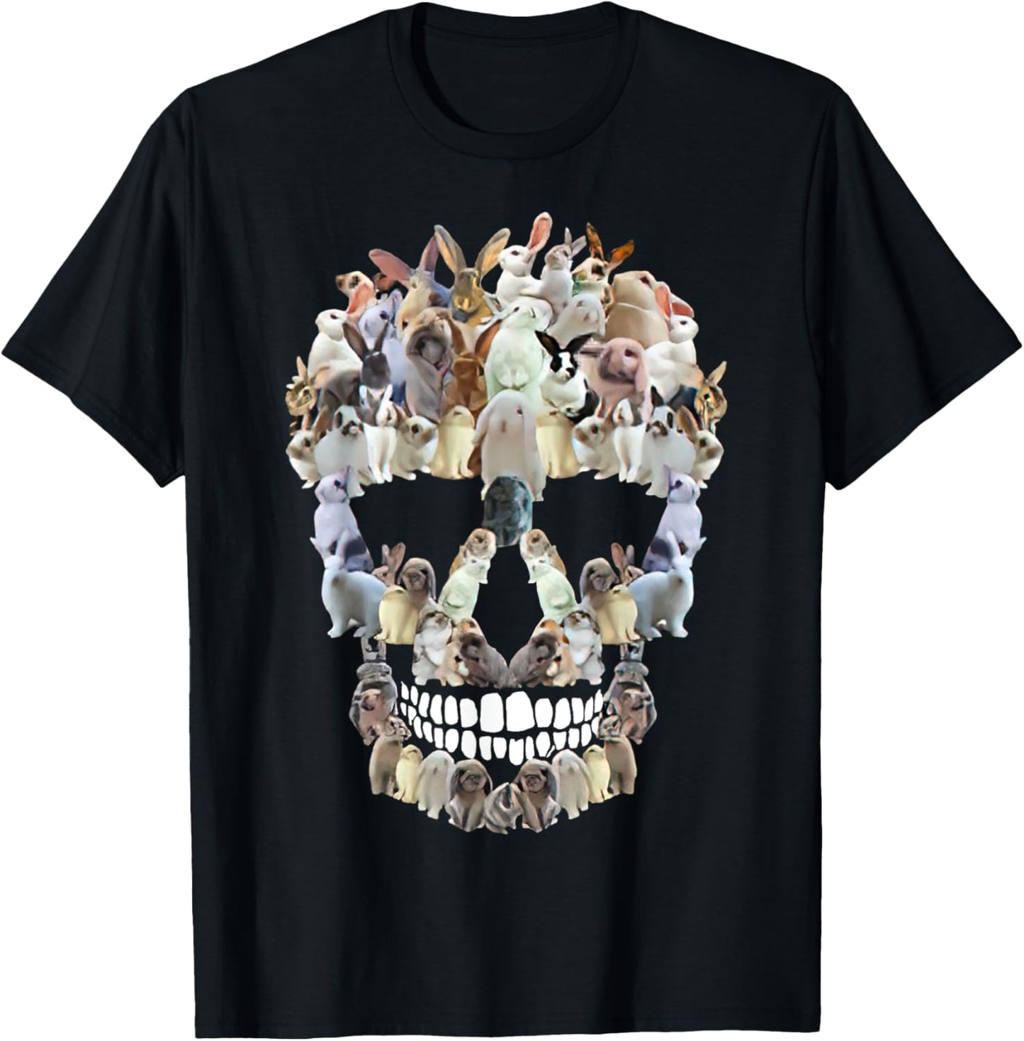 Scary Skull Bunny Rabbit Horror Halloween T-Shirt