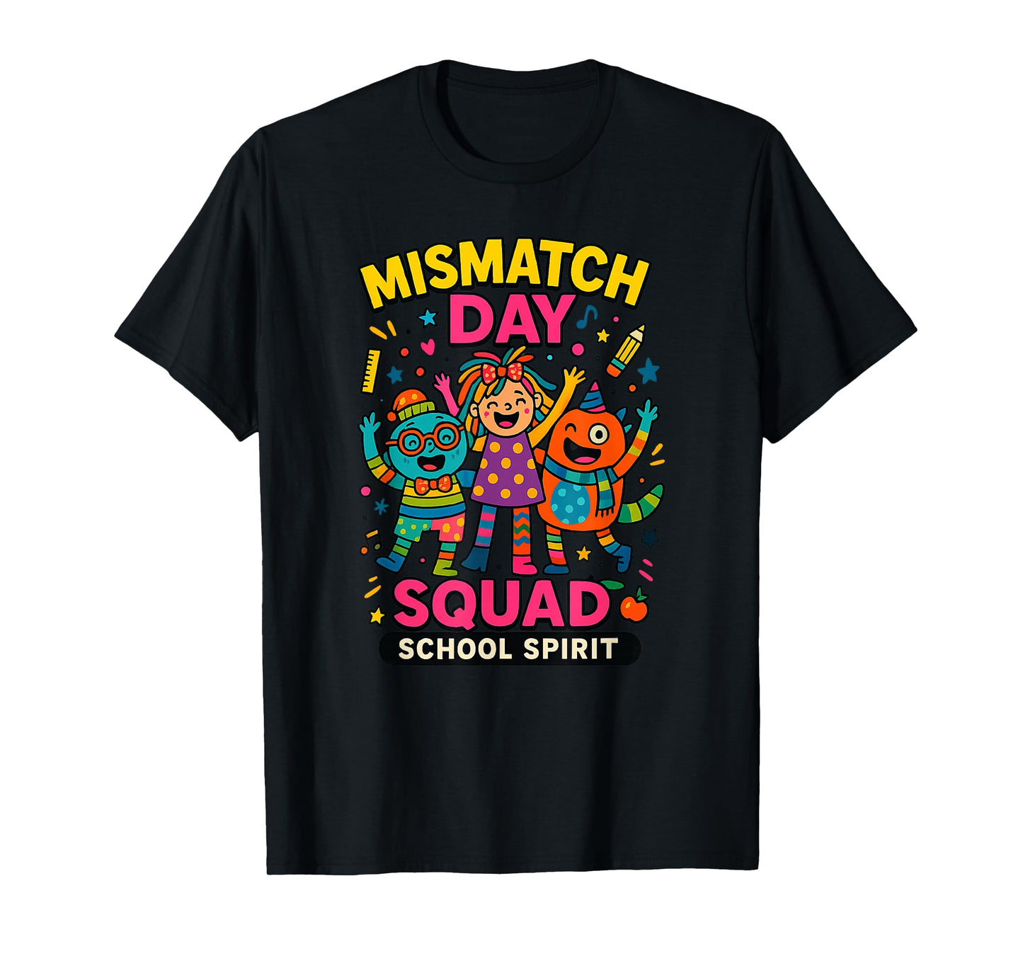 Mismatch Day Squad School Spirit Fall Semester Autumn Vibes T-Shirt