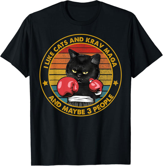 Krav Maga Cat Martial Arts Israel Defense Forces T-Shirt