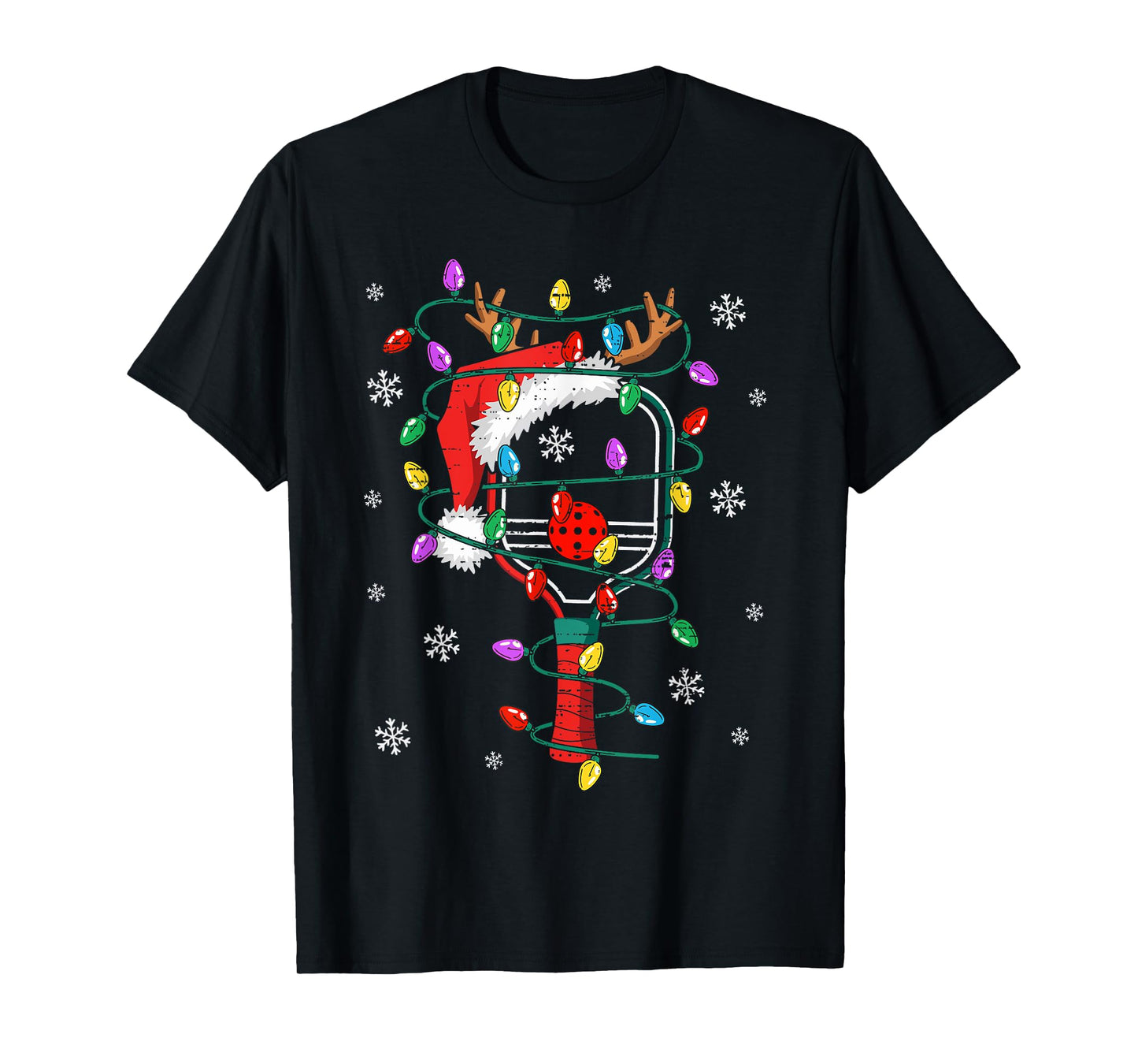 Christmas Pickleball Xmas Santa Sports Hat Mens Womens Kids T-Shirt