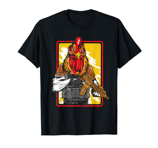 Combat Rooster - Ready for Battle Cockadoodle T-Shirt