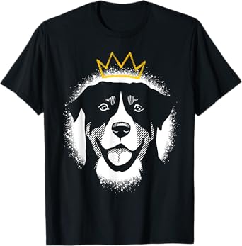 Greater Swiss Mountain Dog with Crown T-Shirt