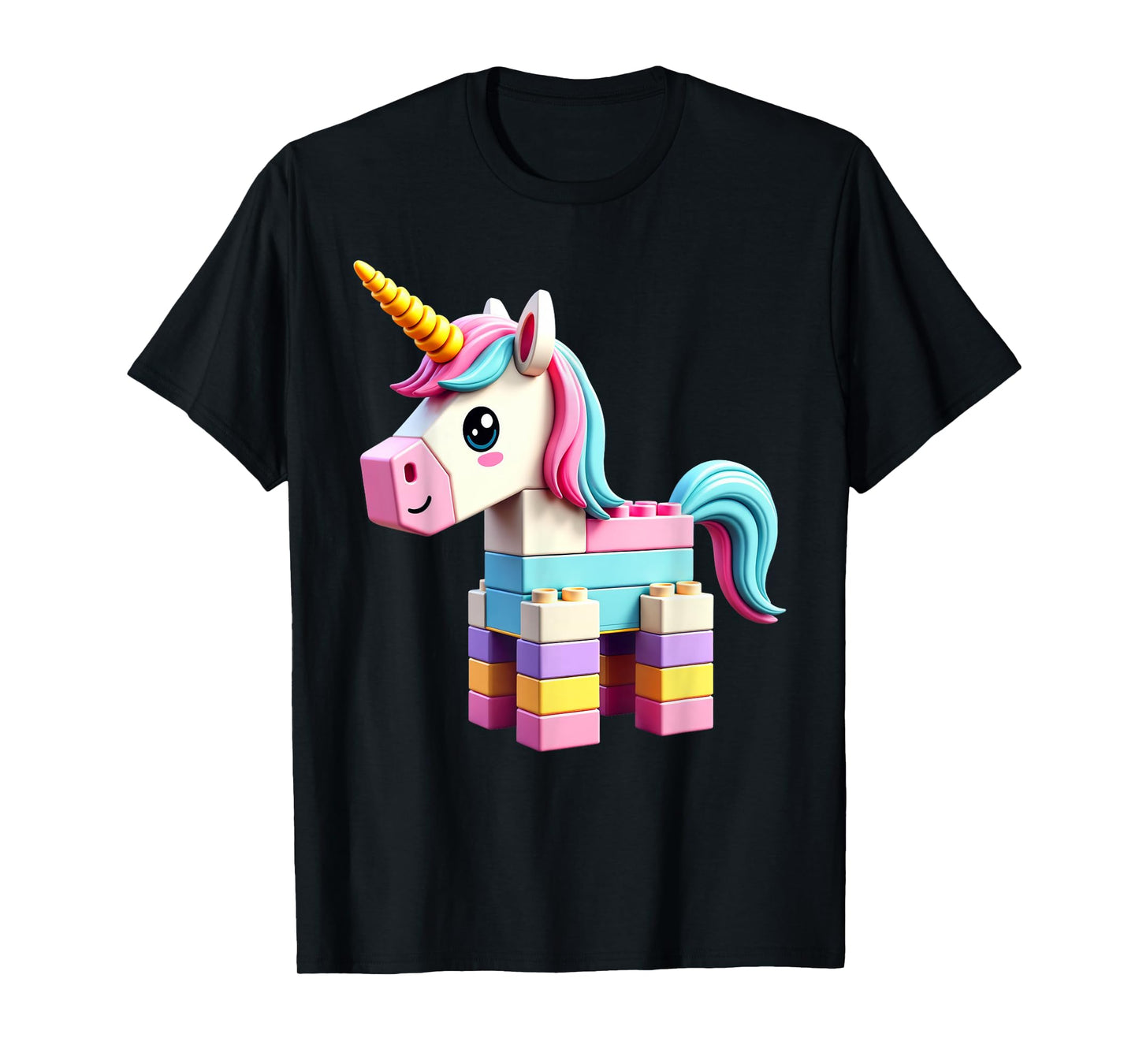 Master Builder Bricks Blocks Play Toys Unicorn T-Shirt