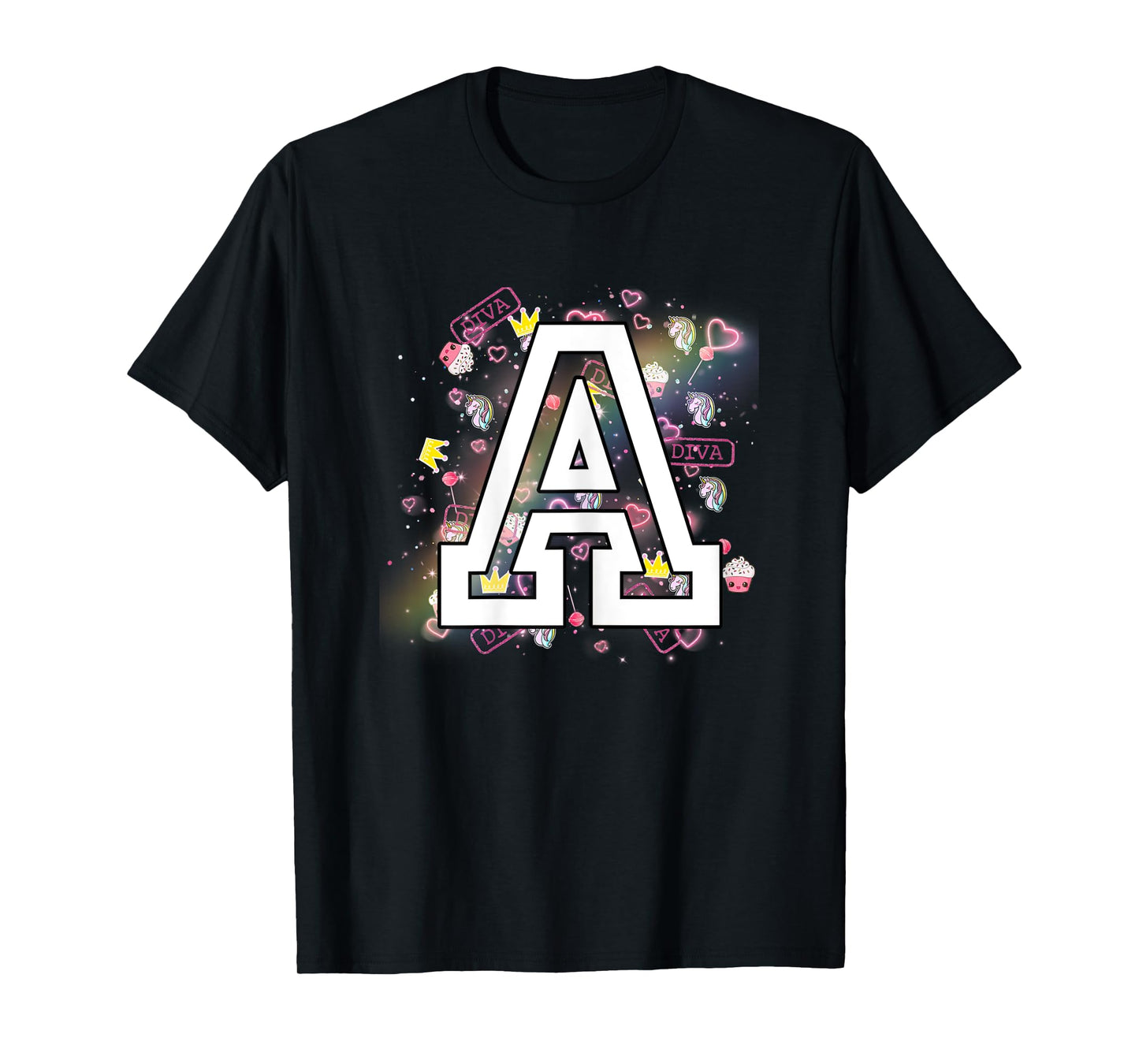 Kids Letter A Clothing For a Girl Who's Name Starts With A T-Shirt