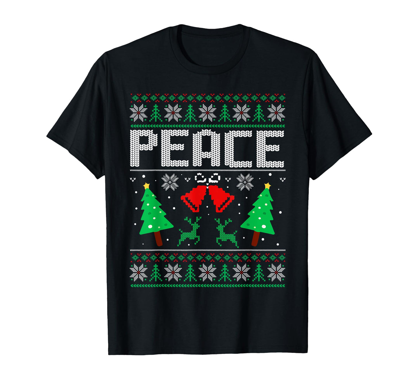 I'm Peace - I Come In Peace Couple Matching Ugly Christmas T-Shirt