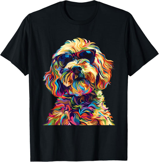 Cockapoo Lovers Design Pop Art Funny Cockapoo Dog T-Shirt