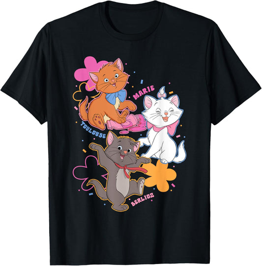 Disney The Aristocats Marie Tolouse And Berlioz Group Shot T-Shirt