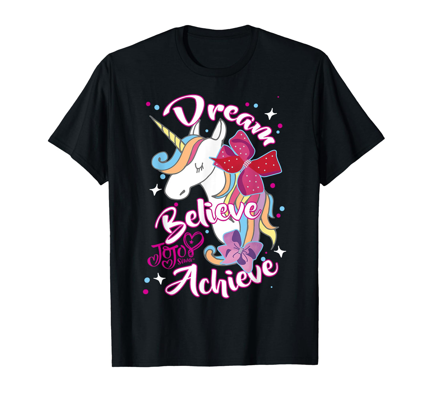 JoJo Siwa Dream Believe Achieve Unicorn T-Shirt