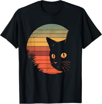 Vincent Van Gogh Starry Night Cat Lover T-Shirt