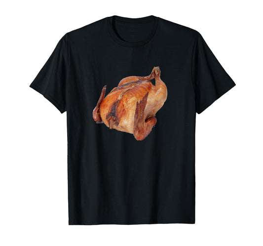 Poultry Roast Rotisserie Chicken T-Shirt - Unisex-Adults, Black, Small