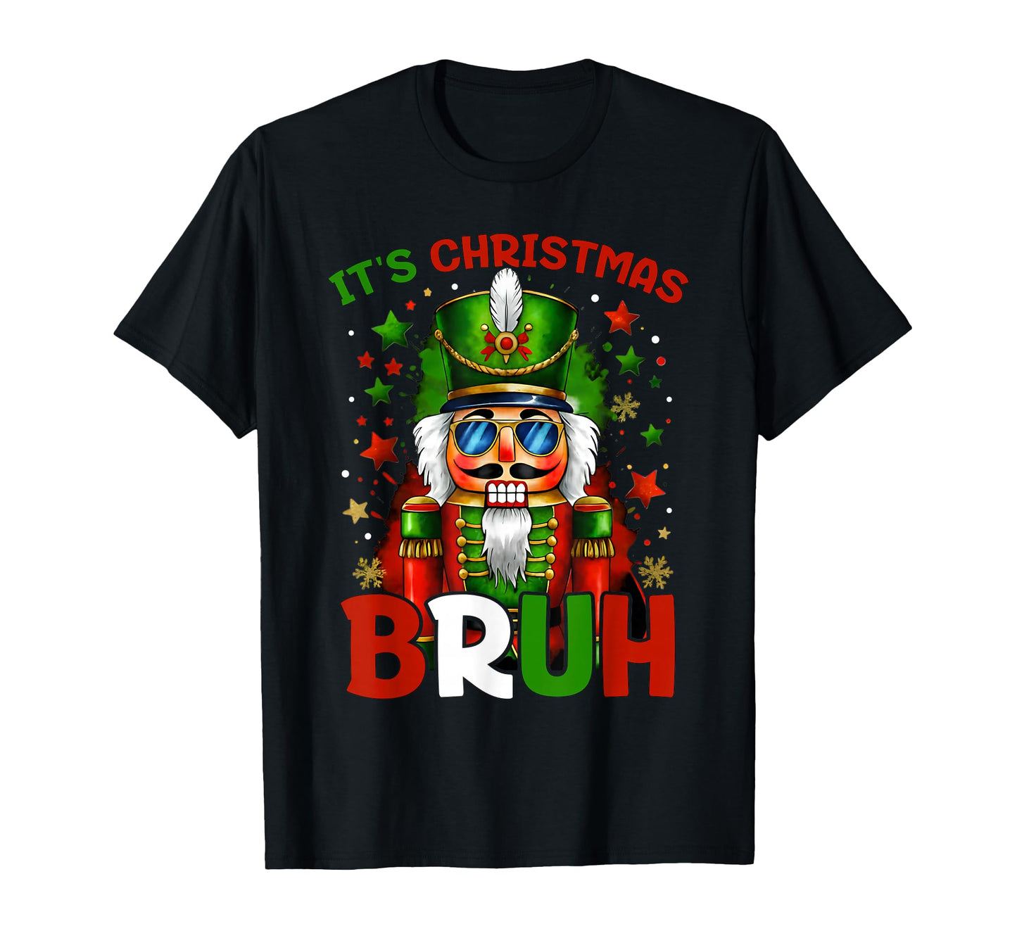 It's Christmas Bruh Nutcracker Boys Kids Xmas Christmas Men T-Shirt