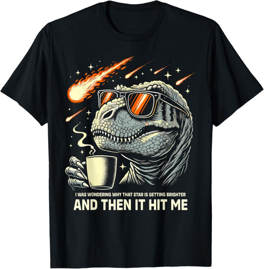 Dinosaur T-Rex Coffee Novelty Men Kids Women Funny Dinosaur T-Shirt