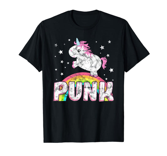 Funny Ironic Cool Unicorn Punk Rock Music Tee Festival Shirt T-Shirt