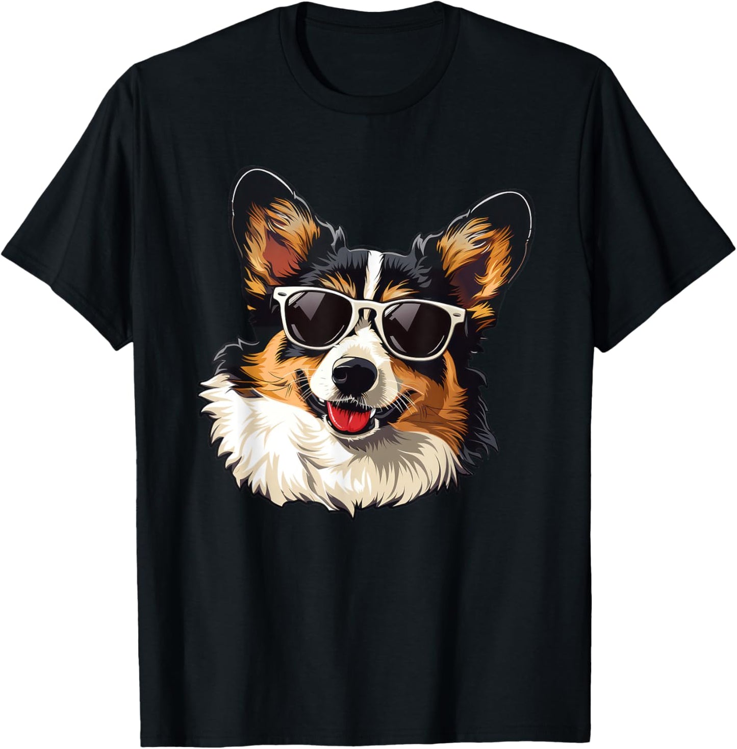 Cardigan Welsh Corgi Dog Sunglasses T-Shirt