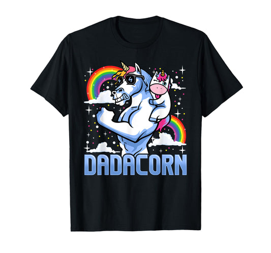 Dadacorn Shirts For Men Dadicorn Daddycorn Gifts Unicorn Dad T-Shirt