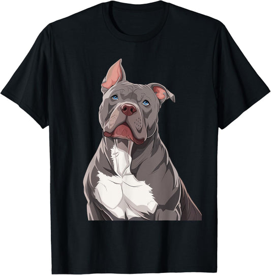 American Pit Bull Pitbull Terrier Dog Head Dog Canine T-Shirt
