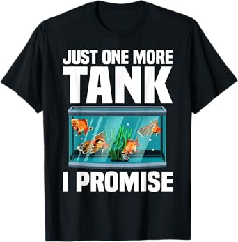 Funny Aquarium Designs For Men Women Fish Tank Fishkeeping T-Shirt
