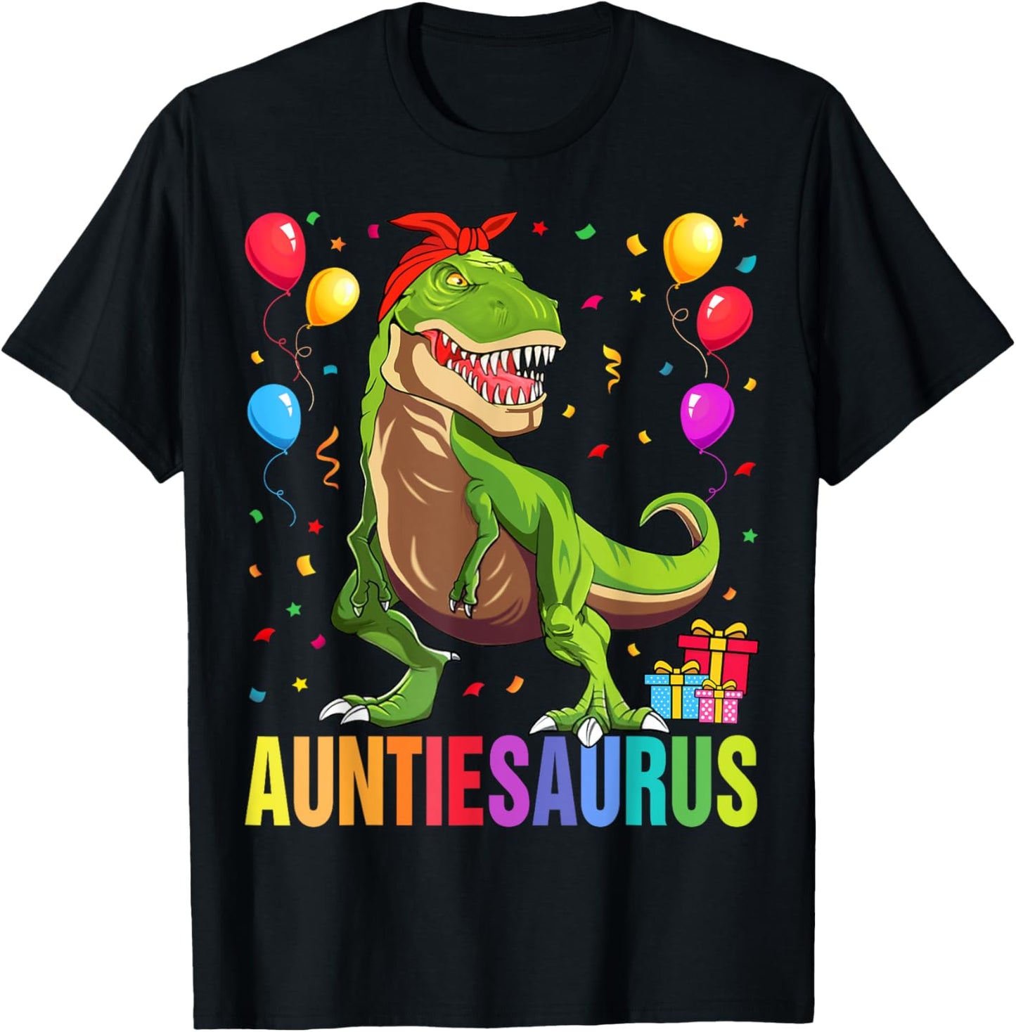 Auntiesaurus T Rex Dinosaur Auntie Saurus Family Matching T-Shirt